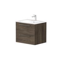Vonios spintelė Kame Gama 60cm 2 stalčiai, be kriauklės, Ruda ąžuolas BU/6-3DR/20
