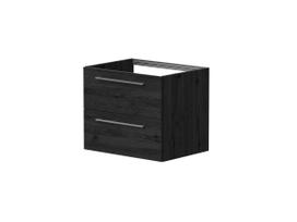 Vonios spintelė Kame Gama 60cm 2 stalčiai, Po stalviršiu, Be kriauklės, Juodasis ąžuolas BUC/6-3DR/1