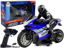 Žaidimų zona | PC | Konsolės | Priedai // Radijo valdomi žaislai ir priedai // Motor Sportowy Ścigacz Zdalnie Sterowany 2.4G  Zasięg 35 m Niebieski