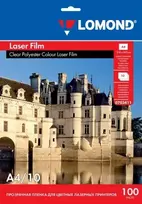 Poliesterio plėvelė Lomond PET Film b/w & color lazeriniams spausdintuvams Skaidri A4, 10 lapų