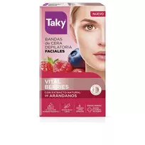 RED FRUITS facial wax strips for hair removal 16 units