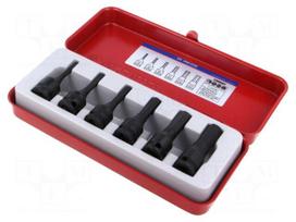Socket: hex key-bit-set | impact | 3/8" | 6pcs.