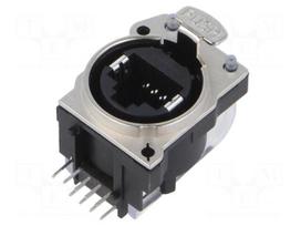 Connector: RJ45 | socket | data transfer | Cat 6 | 8p8c | THT