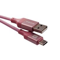 Kabelis Evelatus  Cable USB A to C 2M Aluminum housing braiding Pink Pink