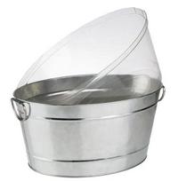 Dubuo buteliams Metal, ovalus, metalas/PVC, LDUAPS4004133360952
