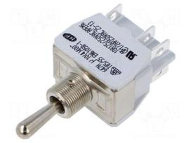 Switch: toggle | Pos: 3 | DP3T | (ON)-OFF-(ON) | 10A/250VAC | 5A/24VDC