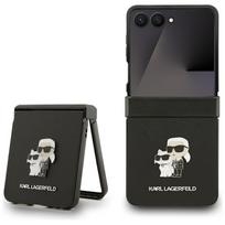 Karl Lagerfeld Saffiano Karl&Choupette Pin Case for Samsung Galaxy Z Flip7