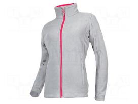 Fleece sweatshirt | Size: XL | gray-pink | women's | 290g/m2