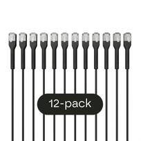 Broadbe plonas Patch kabelis 10G juodas 0.3m 12 vnt. BTP-I32C6A-BK-0.3M-12