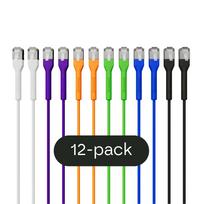 Broadbe plonas Patch kabelis 10G įvairiaspalvis 0.1m 12 vnt. BTP-I32C6A-MX-0.1M-12