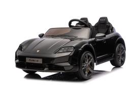 Vaikiškas elektromobilis Porsche Taycan Turbo S Juodas