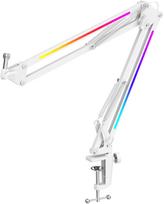 Fifine Statyw biurkowy prosty do mikrofonu BM38W biały, RGB | BM38 | 4820216978834