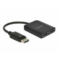 Delock Delock 87768 DisplayPort 1.4 Splitter – 1 x DisplayPort to 2 x DP MST – Black | 4043619877683 | 4043619877683