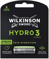 Keičiamos skustuvo galvutės Wilkinson Sword Hydro 3, 8 vnt