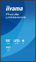 IIYAMA  LH5564UHS-B1AG Signage Display Digital signage flat panel 139.7 cm (55") Wi-Fi 500 cd/m² 4K Ultra HD Black Built-in processor Android 24/7 | 527557  | 4948570125319
