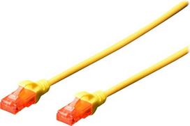 Digitus Patch cord | CAT 6 U-UTP | AWG 26/7 | Cable length: 2 m | Yellow