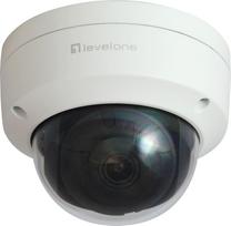 No Name LevelOne GEMINI Fixed Dome IP Network Camera, 2-Megapixel, H.265, Vandalproof, 802.3af PoE, Indoor/Outdoor