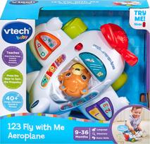Vtech Interactive toy 123 fly with me aeroplane (in English lang.)