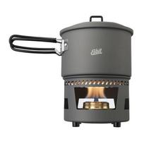 ESBIT Cookset with alcohol burner Stiklinis indelis 1,5 L Aliuminis, Juoda