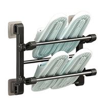 Sieninis plastikinis batų laikiklis, Juoda - 65,0 cm telpa 12 porų batų