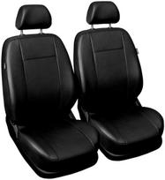 Odiniai automobilių sėdynių apvalkalai COMFORT 1+1 (2 sėdynės) JUODI AutoDekor