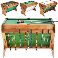 Stalas žaidimams 3in1 futbolas biliardas oro ritulys Nils
