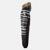 Huppa Vaikų žieminis kombinezonas WILLE 2, black pattern/ black