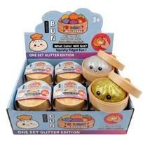 Toys Revolution Mystery Bun Squishy Glitter Dumpling antistresinis žaislas kapsulėje