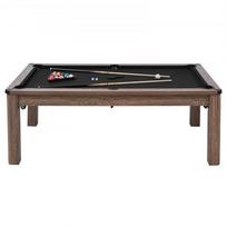 Biliardo stalas rinkinys, 3-in-1 daugiafunkcis žaidimų stalas 214 cm, pilkas, MDF
