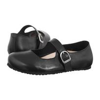 Birkenstock Santa Clarita Black 1030709 Leather (BK383-a) bateliai