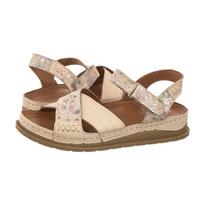 Maciejka Smėlio/Kwiaty L7064-37/00-1 (MA1571-a) sandalai
