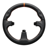 ASETEK Round Black Leather Rim