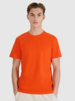 Vyriški T-shirt regular marškinėliai su grafika - oranžiniai