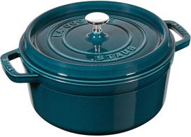 STAUB STAUB LA COCOTTE Garnek żeliwny okrągły 3.7 ltr, La Mer | NPC-40508-654-0 | 3272340034626