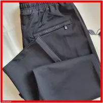 m-10xl klasikinės sportinės kelnės - Juoda - 10XL/9 - juosmuo - 53/73cm., klubai - 82cm.