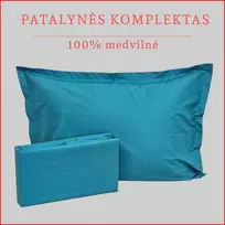 Patalynės komplektas - Antklodės užvalkalas 220x200 cm. + pagalvės užvalkalai 50x70 cm. (2 vnt.)
