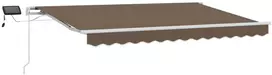 Ištraukiama markizė Taupe 500 × 300 cm Audinys ir aliuminis