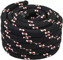 Laivo virvė 5 mm 5 m Juoda ir raudona