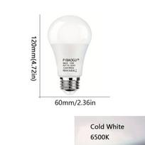 LED lemputės vidaus apšvietimui, Šalta balta 6500K