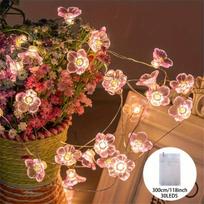 LED vyšnių žiedų girlianda, 3 m / 9,84 pėdos