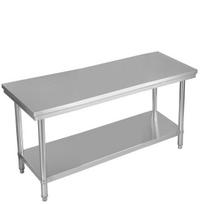 Costway nerūdijančio plieno virtuvės stalas darbo stalas gastro stalas nerūdijančio plieno stalas 122x61x90cm 67120859