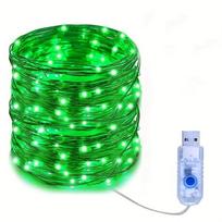 USB LED girlianda 200 lempučių, Žalia