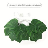 LED Monstera lapų girlianda, 1,5 metro (10 LED)