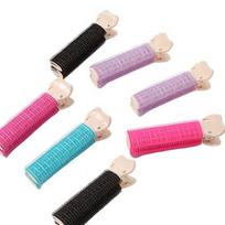 Plaukų šaknų apimties segtukai, rožinė*2 + Violetinė*2