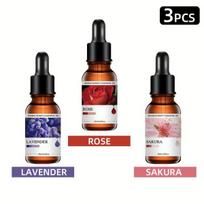 Aromaterapijos aliejų rinkinys, Sakura+Rožė+Levanda