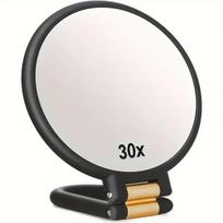 30X didinamasis dvipusis veidrodėlis su stovu