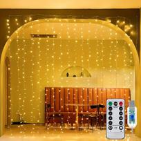 Vestuvių LED užuolaidų girlianda, 299,72 cm * 299,72 cm