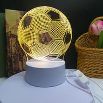 3D futbolo naktinė lempa