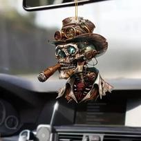 Akrilinė kaukolės automobilio dekoracija