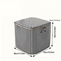 Audininis drabužių saugojimo maišas, S houndstooth 110 litrų